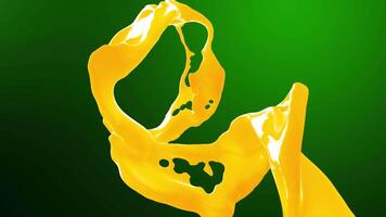 Dynamics Floating Mango Juice Splash video