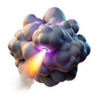 impressive vintage A Cloud of Swirling Iridescent Smoke and genuine png