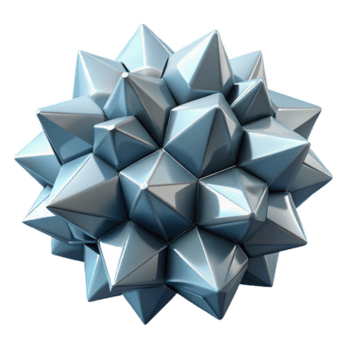 magnificent artistic A Cluster of Crystalline Structures premium png