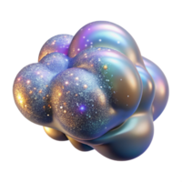 elegant abstract A Cloud of Swirling Iridescent Dust and original png