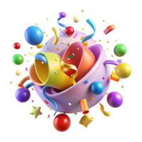 elegant classic A Chaotic Explosion of Colorful Confetti high quality png
