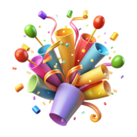 impressive artistic A Chaotic Explosion of Colorful Confetti high resolution png