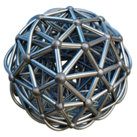 elegant artistic A Complex Network of Interwoven Metallic professional png