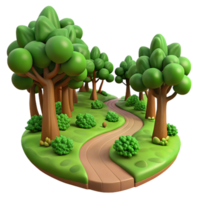 magnificent contemporary A Winding Dirt Path Through a Lush Green original png