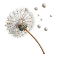 dramatic creative A Single Dandelion Seed Head with Seeds exclusive png