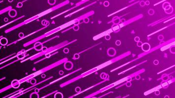 Pink Gradient Background With Circles And Lines video