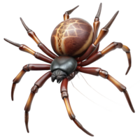 elegant traditional A Close Up of a Spider Spinning a Web original png