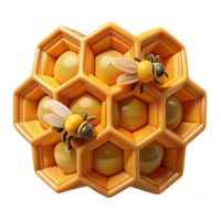 extraordinary modern A Close Up of a Honeycomb with Bees high quality png