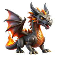 stunning modern A Fearsome Dragon with Scales of Obsidian original png