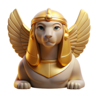 magnificent classic A Mysterious Sphinx with Wings of Gold exclusive png