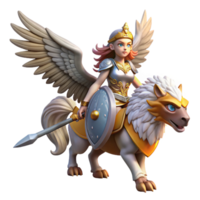 extraordinary abstract A Brave Warrior Princess with a Sword and high quality png