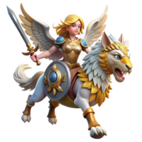 elegant creative A Brave Warrior Princess with a Sword and genuine png