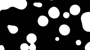 Abstract smooth white liquid blob. White painting droplets animation. random moving meta ball. video