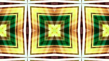 Abstract motion kaleidoscopic animation background. Kaleidoscope flower pattern. colorful mosaic. video