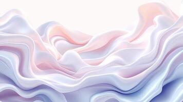 3d rendering of a white and pink fabric video