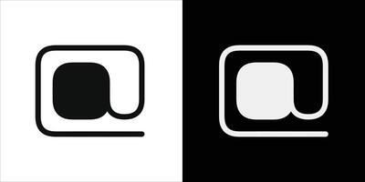 Minimalist Black and White Symbol Featuring Geometric Shapes and Symmetry vector