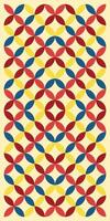 Geometric Abstract Pattern Featuring Bold Circles with Vibrant Colors vector