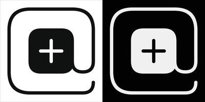 A stylish representation focusing on minimalist aesthetics, featuring a creative interpretation of symbols in contrasting black and white tones. Minimalist design conveys modernity, simplicity vector