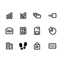 Privacy and Signal Icon Pack vector