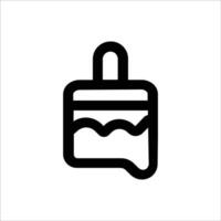 Paint Tool Outline Icon vector