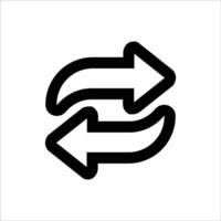 Reverse Rotation Arrow Icon vector