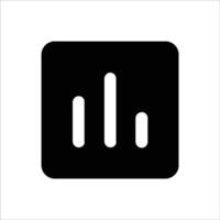 Poll Chart Filled Icon vector