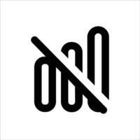 No Signal Warning Icon vector