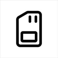 SD Card Memory Storage Icon vector