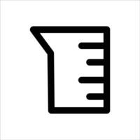 Bottle Capacity Measurement Icon vector