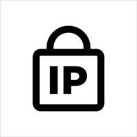 IP Security Protection Icon vector