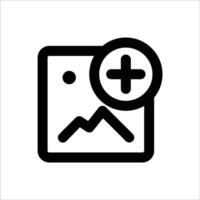 Add Image Icon vector