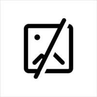 Broken Image Icon vector