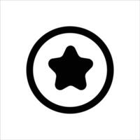 Star Circle Icon vector