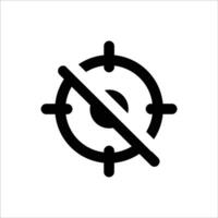 Target Not Allowed Icon vector