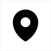 Pin Point Filled Icon vector