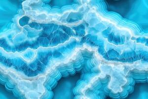 Blue marble background with waves and clouds photo