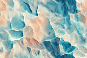 A blue and white abstract background with waves photo