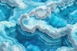 Blue and white clouds in the sky photo