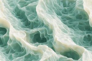A close up of a green and white pattern photo