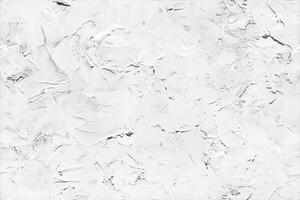 A textured white concrete background with a subtle abstract pattern created by thick paint strokes. Ideal for use in design projects requiring a clean and modern aesthetic. photo