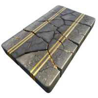 impressive creative Cracked Asphalt Texture Isolated for Road Textures authentic png