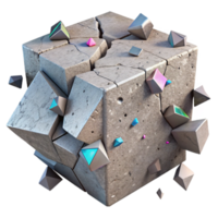 impressive abstract Cracked Concrete Texture Transparent Background for Architectural Projects high resolution png