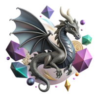 wonderful abstract Dragon Silhouette Tribal Design Isolated exclusive png