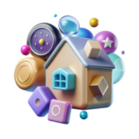 magnificent minimalist Dynamic Smart Home Icons Transparent for Interactive Media authentic png