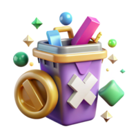 stunning classic Electronic Waste Recycling Symbol Crossed Out Bin Transparent Background detailed png