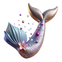 dramatic rustic Elegant Mermaid Tail Formal Design Cutout authentic png