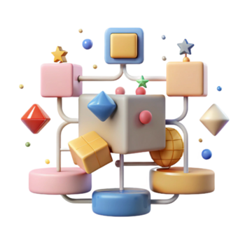 hermosa clásico diagrama de flujo proceso diagrama aislado para flujo de trabajo visualización alto resolución png