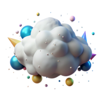 stunning rustic Fluffy Cloud Cutout for Weather Graphics detailed png