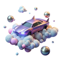 wonderful traditional Flying Car Above Clouds Cutout for Sky Backgrounds high resolution png