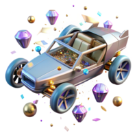 extraordinary traditional Flying Car Chassis Cutout for Engineering Projects detailed png